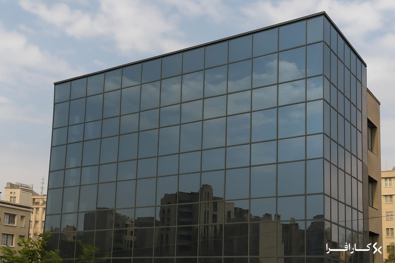 قیمت اجرای نمای کرتین وال - کار افرا